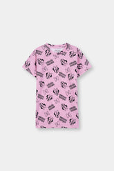 Girls Pink Mini Night Suit